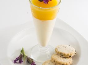 2014 Create & Cook finalists recipes - Sofia's Honey Bavarois with Orange Jelly and Lavender shortbreads