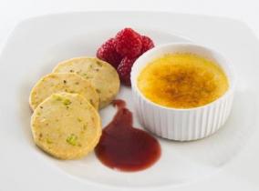 2015 Create & Cook finalists recipe - Laura’s Crème Brulee and Pistachio Shortbread